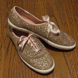 Kate spade rose gold sneakers